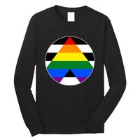 Ally Flag Circle Pyramid Pride Long Sleeve Shirt