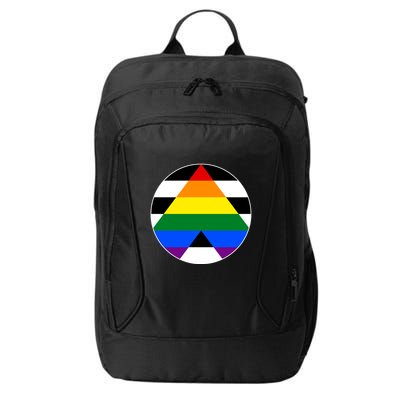 Ally Flag Circle Pyramid Pride City Backpack