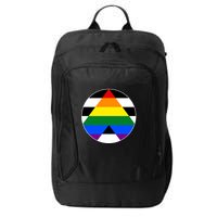 Ally Flag Circle Pyramid Pride City Backpack