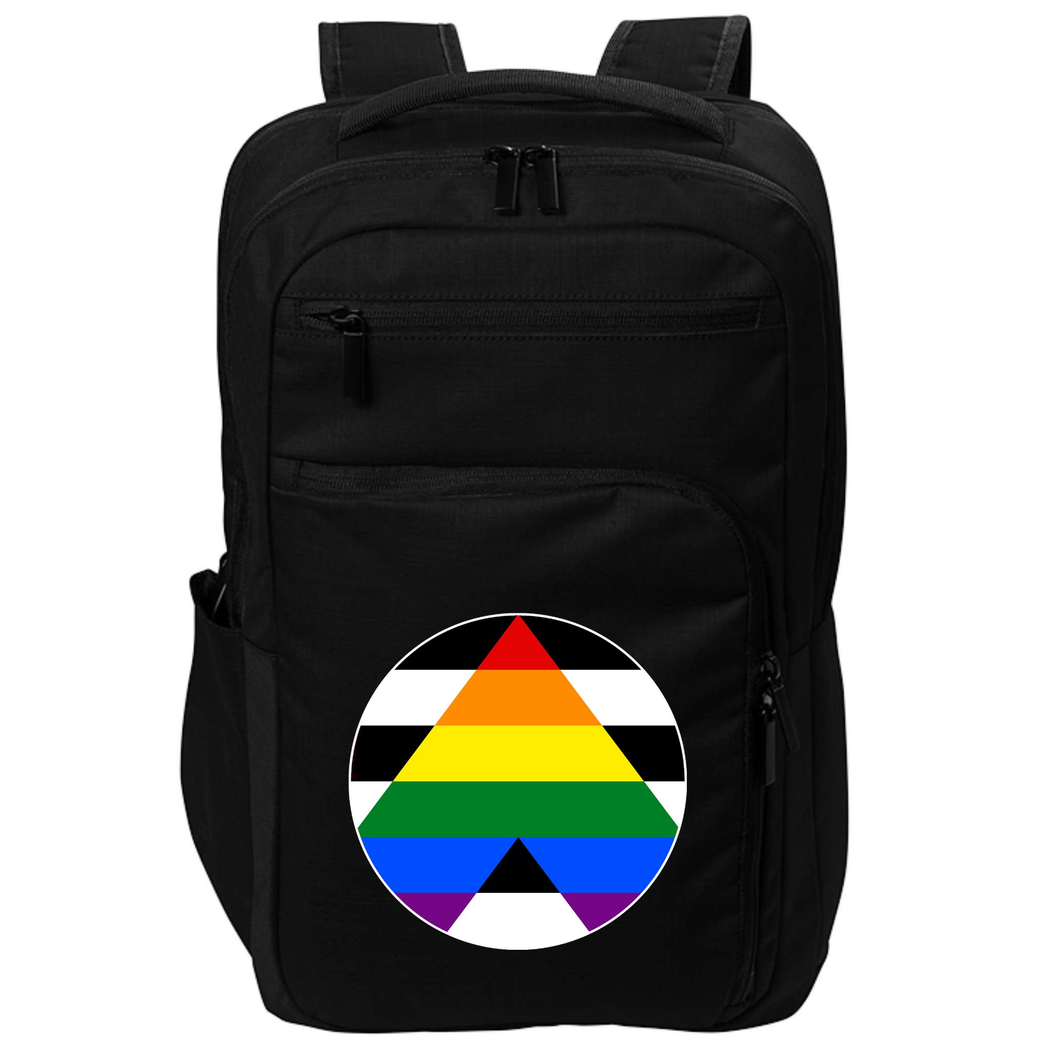 Ally Flag Circle Pyramid Pride Impact Tech Backpack