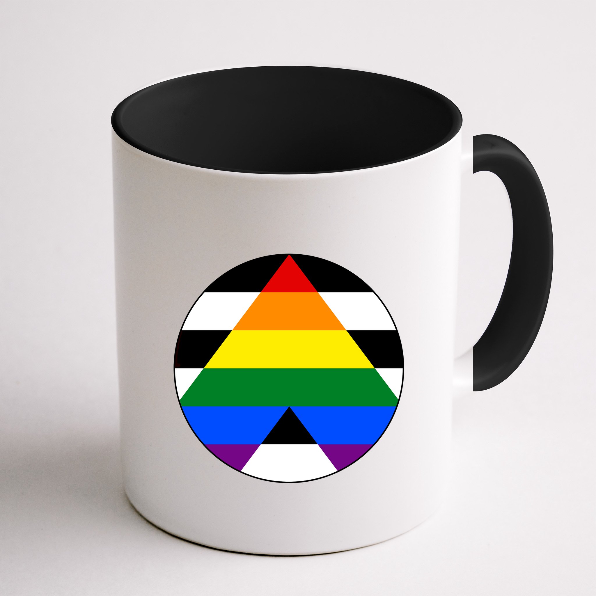 Ally Flag Circle Pyramid Pride Mug