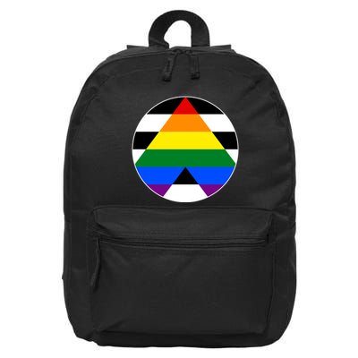 Ally Flag Circle Pyramid Pride 16 in Basic Backpack