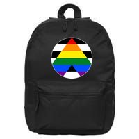 Ally Flag Circle Pyramid Pride 16 in Basic Backpack