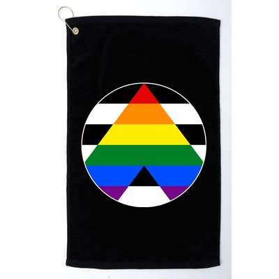Ally Flag Circle Pyramid Pride Golf Towel