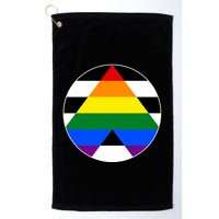 Ally Flag Circle Pyramid Pride Golf Towel
