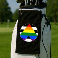 Ally Flag Circle Pyramid Pride Golf Towel