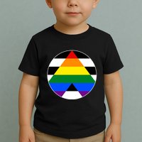 Ally Flag Circle Pyramid Pride Toddler T-Shirt