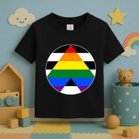 Ally Flag Circle Pyramid Pride Toddler T-Shirt
