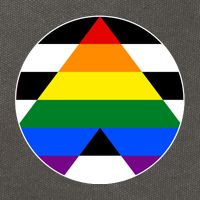 Ally Flag Circle Pyramid Pride Cotton Canvas Backpack