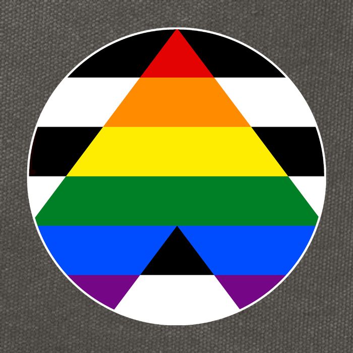 Ally Flag Circle Pyramid Pride Cotton Canvas Backpack