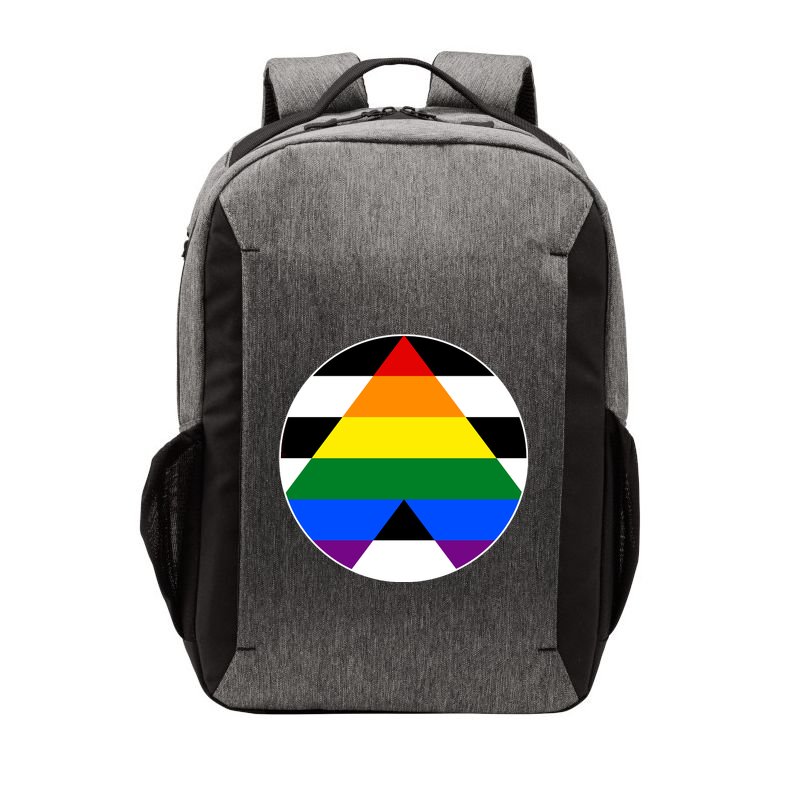 Ally Flag Circle Pyramid Pride Vector Backpack
