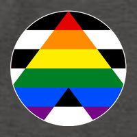 Ally Flag Circle Pyramid Pride Vector Backpack