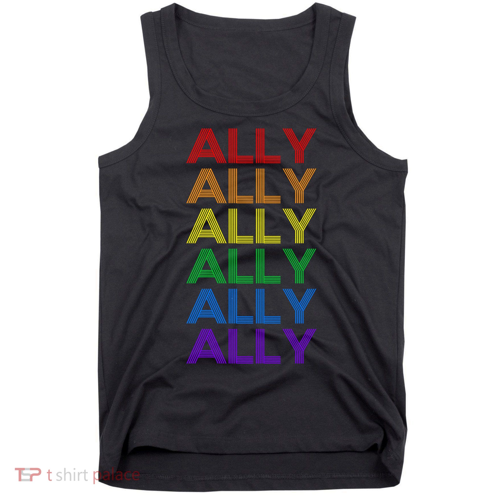 ALLY LGBT Support Lesbian Gay Pride  Tank Top