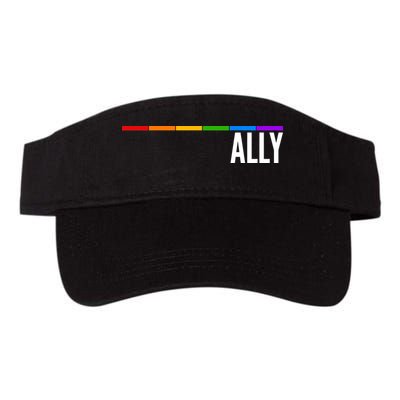 Ally LGBT Support Rainbow Thin Line Visor
