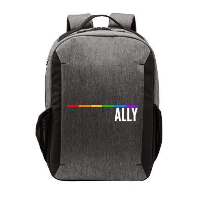 Ally LGBT Support Rainbow Thin Line Vector Backpack