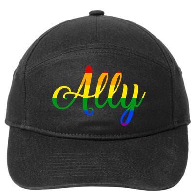 Ally Pride Rainbow 7-Panel Snapback Hat
