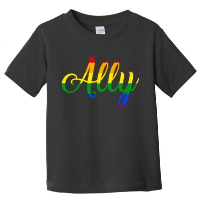 Ally Pride Rainbow Toddler T-Shirt