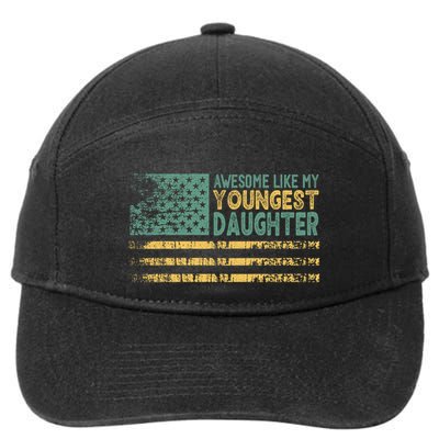 Awesome Like My Youngest Daughter Usa Flag 7-Panel Snapback Hat