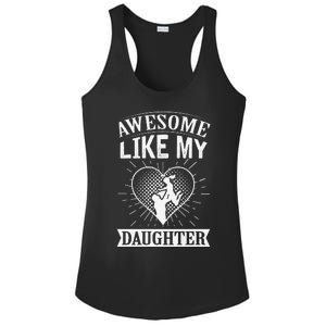 Awesome Like My Daughter. Funny Heartwarming Present Premium Ladies PosiCharge Competitor Racerback Tank