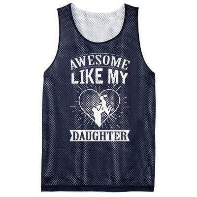 Awesome Like My Daughter. Funny Heartwarming Present Premium Mesh Reversible Basketball Jersey Tank