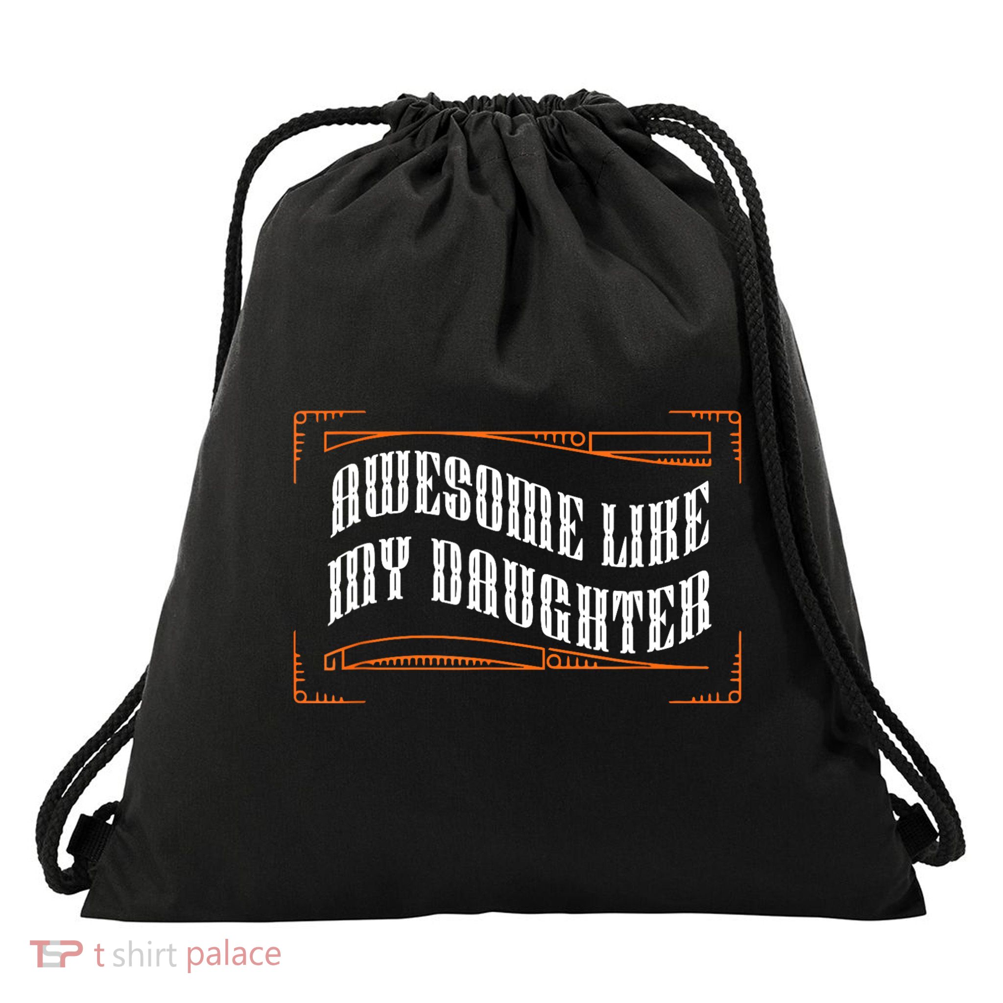 Awesome Like My Daughter Men Funny Fathers Day Dad Drawstring Bag