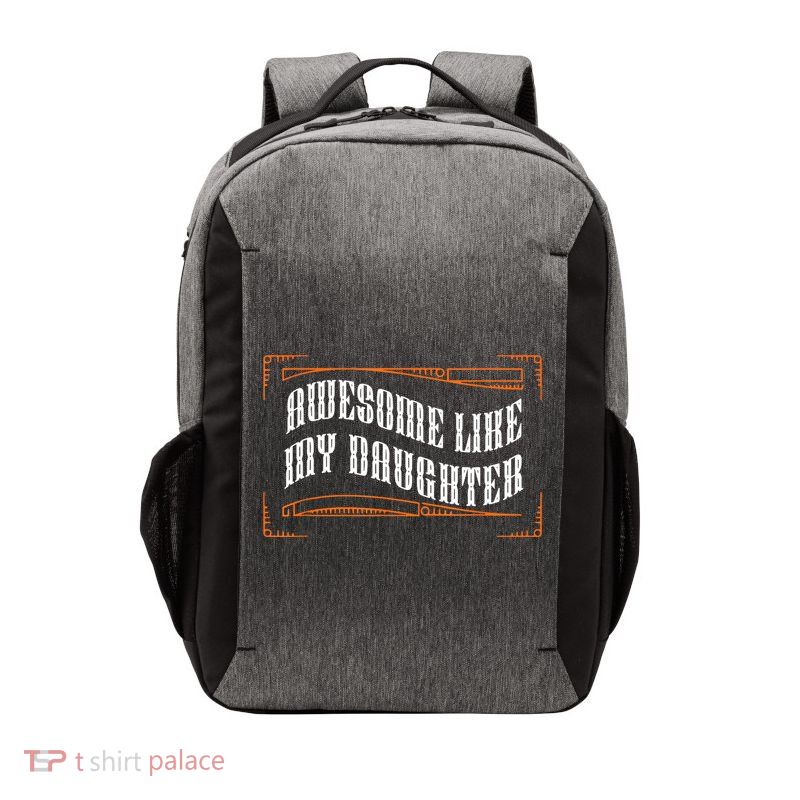Awesome Like My Daughter Men Funny Fathers Day Dad Vector Backpack
