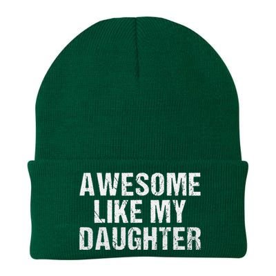 Awesome Like My Daughter Fathers Day Dad Gifts From Daughter Knit Cap Winter Beanie