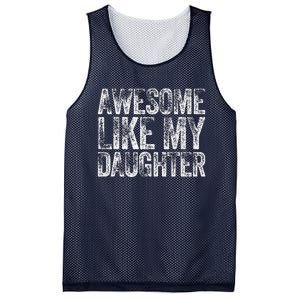 Awesome Like My Daughter Dad Daddy Gift Fathers Day Mesh Reversible Basketball Jersey Tank