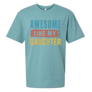 Awesome Like My Daughter Parents Day Sueded Cloud Jersey T-Shirt