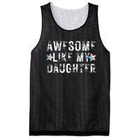 Awesome Like My Daughter Dad Fathers Day Mesh Reversible Basketball Jersey Tank