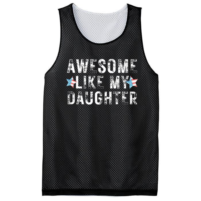 Awesome Like My Daughter Dad Fathers Day Mesh Reversible Basketball Jersey Tank