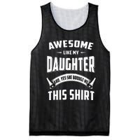 Awesome Like My Daughter Dad Funny Mesh Reversible Basketball Jersey Tank