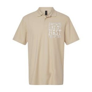 Awesome Like My First Daughter FatherS And MotherS Day Softstyle Adult Sport Polo