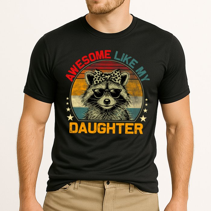 Awesome Like My Daughter Retro Funny Father's Day Dad  Cooling Performance Crew T-Shirt