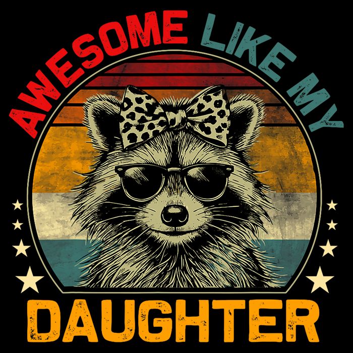 Awesome Like My Daughter Retro Funny Father's Day Dad  Cooling Performance Crew T-Shirt