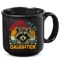 Awesome Like My Daughter Retro Funny Father's Day Dad  15oz Campfire Ceramic Mug
