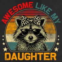 Awesome Like My Daughter Retro Funny Father's Day Dad  15oz Campfire Ceramic Mug