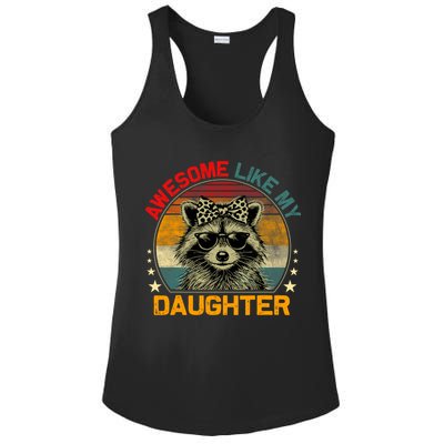 Awesome Like My Daughter Retro Funny Father's Day Dad  Ladies PosiCharge Competitor Racerback Tank
