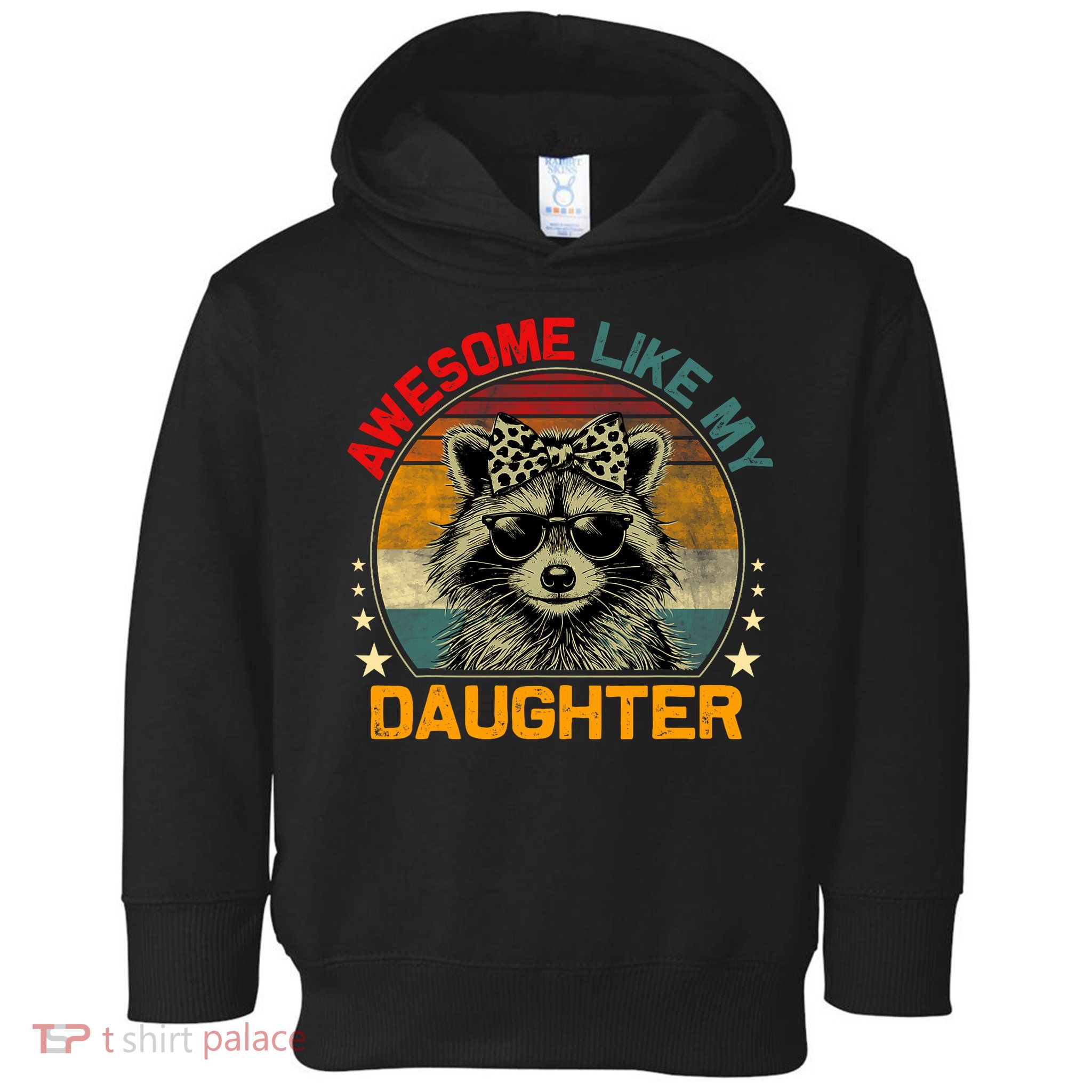 Awesome Like My Daughter Retro Funny Father's Day Dad  Toddler Hoodie