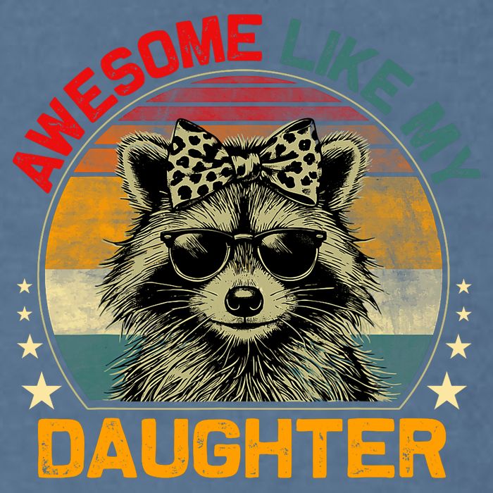 Awesome Like My Daughter Retro Funny Father's Day Dad  Garment-Dyed Sweatshirt