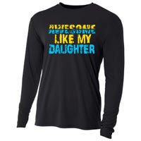 Awesome Like My Daughter Fathers Day Dad Cooling Performance Long Sleeve Crew