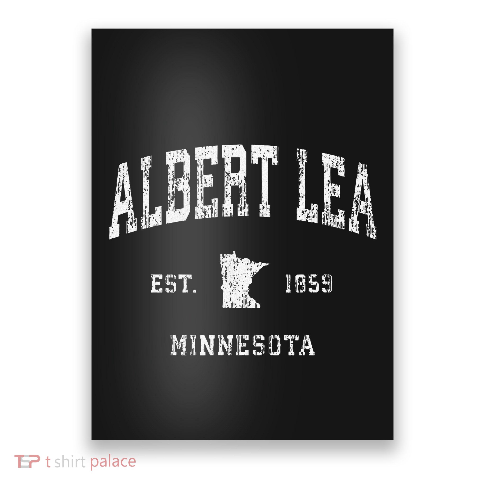 Albert Lea Minnesota Mn Vintage Athletic Sports Poster