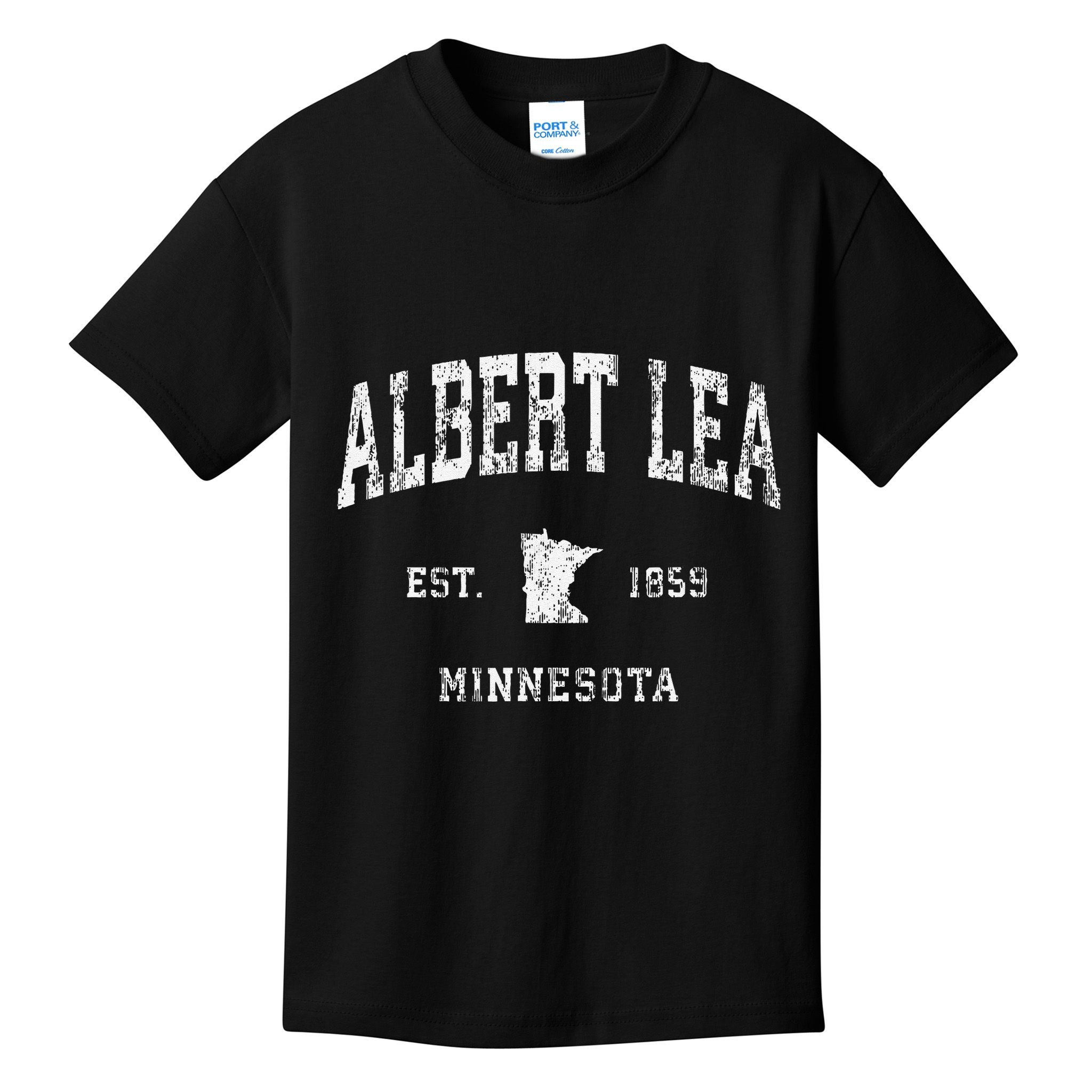 Albert Lea Minnesota Mn Vintage Athletic Sports Kids T-Shirt