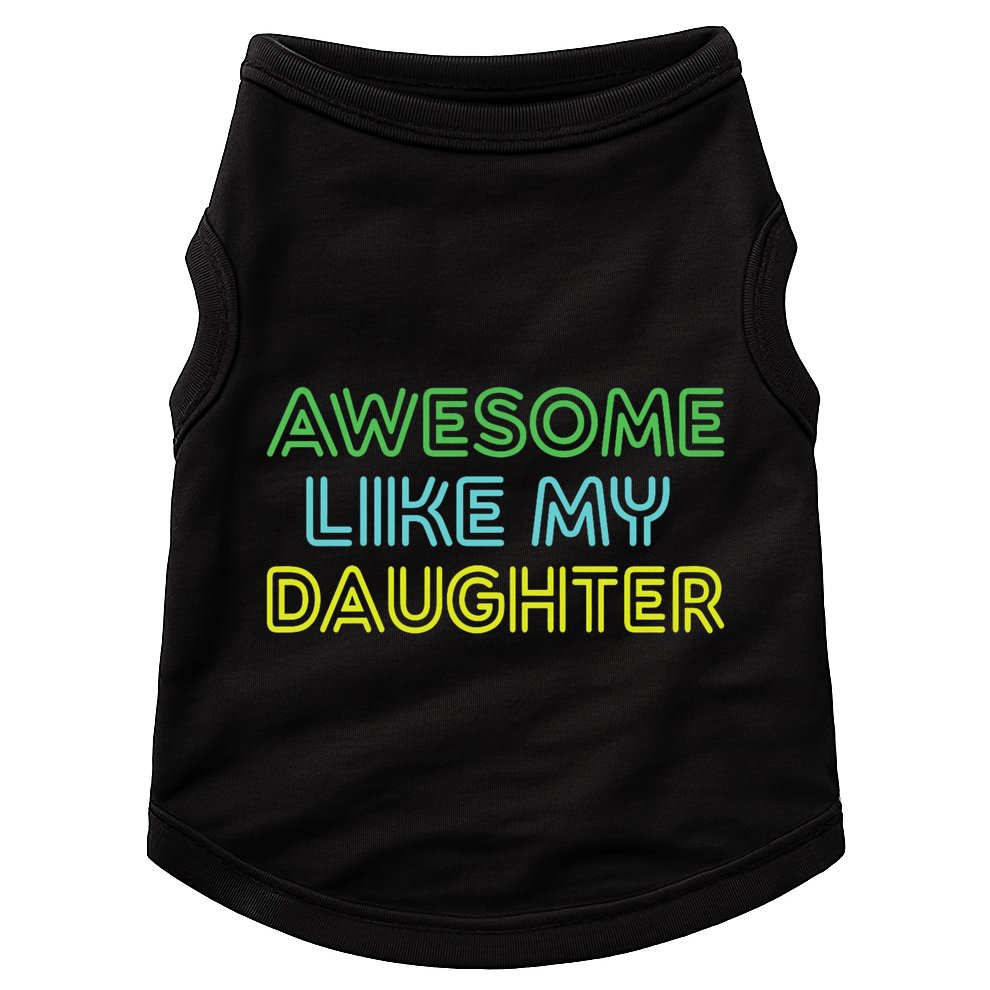 Awesome Like My Daughter Funny Dad Joke Gift Fathers Day Doggie Tank