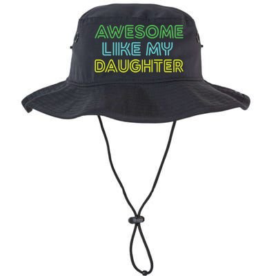 Awesome Like My Daughter Funny Dad Joke Gift Fathers Day Legacy Cool Fit Booney Bucket Hat