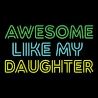 Awesome Like My Daughter Funny Dad Joke Gift Fathers Day 16 in Basic Backpack