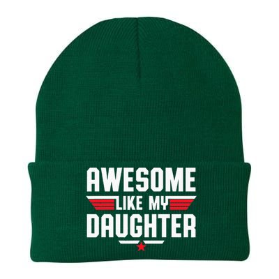 Awesome Like My Daughter Fathers Day Dad Knit Cap Winter Beanie