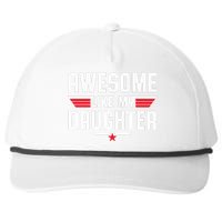 Awesome Like My Daughter Fathers Day Dad Snapback Five-Panel Rope Hat