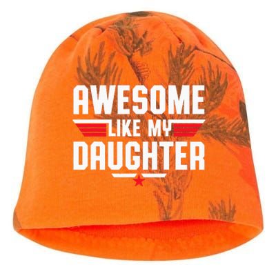 Awesome Like My Daughter Fathers Day Dad Kati - Camo Knit Beanie