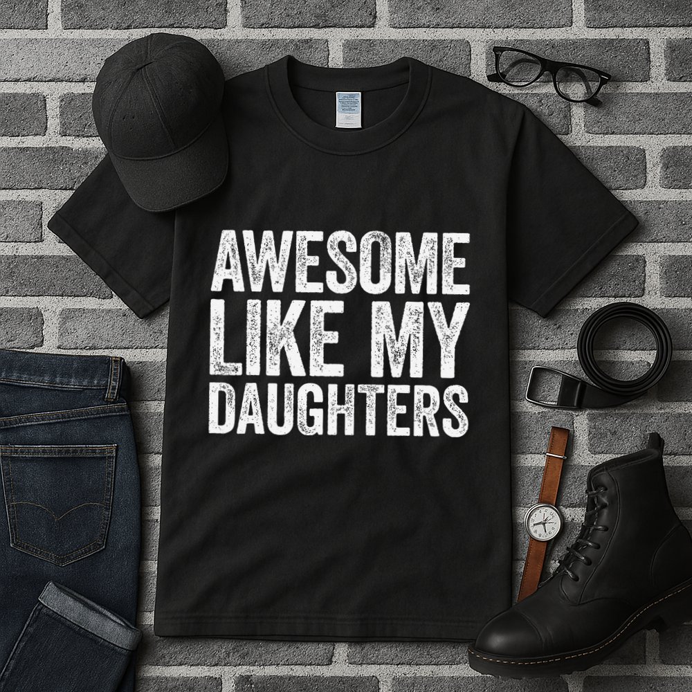 Awesome Like My Daughters Dad Fathers Day Tall T-Shirt